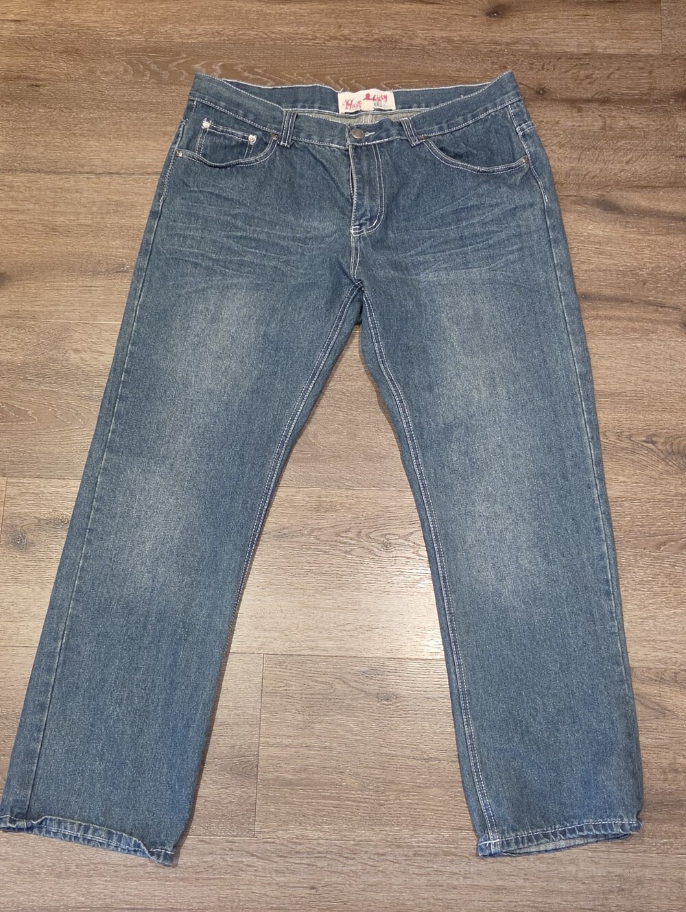 Haze Society Men's Relaxed Fit Straight Leg Jeans W38 L32